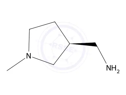 Chemical structure of (S)-1-Methylpyrrolidine-3-methanamine