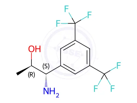 Chemical structure of (1S,2R)-1-AMINO-1-[3,5-BIS(TRIFLUOROMETHYL)PHENYL]PROPAN-2-OL