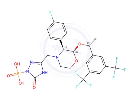 Chemical structure of Fosaprepitant