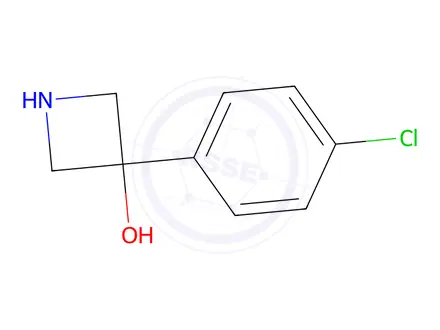 Chemical structure of 3-(4-Chlorophenyl)azetidin-3-ol Trifluoroacetic Acid