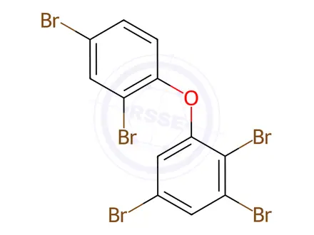 Chemical structure of 2,2',3,4',5-Pentabromodiphenyl ether