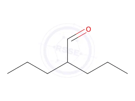 Chemical structure of 2-Propyl Valeraldehyde
