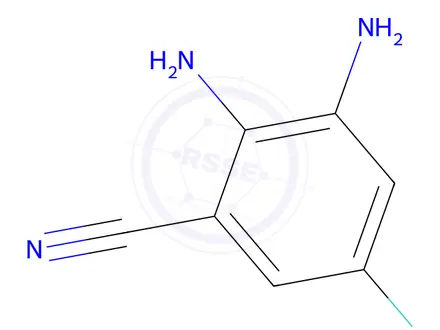 Chemical structure of 2,3-Diamino-5-fluorobenzonitrile