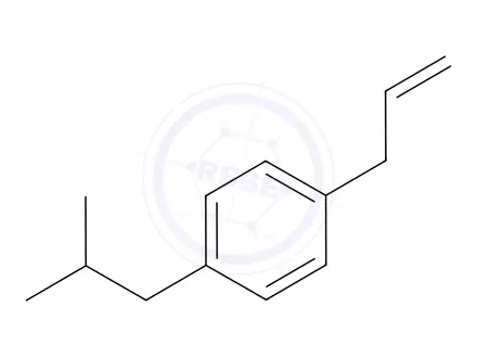Chemical structure of 1-Allyl-4-isobutylbenzene