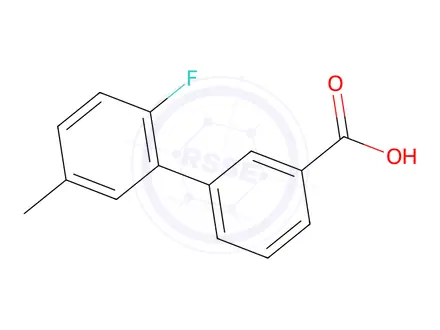 Chemical structure of 2'-Fluoro-5'-methylbiphenyl-3-carboxylic acid