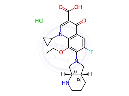 Chemical structure of Moxifloxacin EP Impurity C HCl (Moxifloxacin USP Related Compound C HCl)