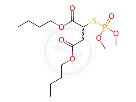 Chemical structure of Thiophosphoric acid O,O-dimethyl S-[1,2-di(butoxycarbonyl)ethyl] ester
