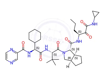 Chemical structure of Telaprevir