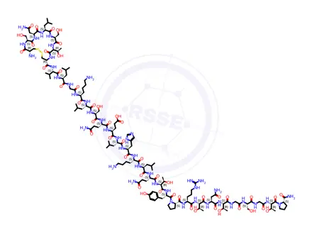 Chemical structure of Calcitonin (Salmon)