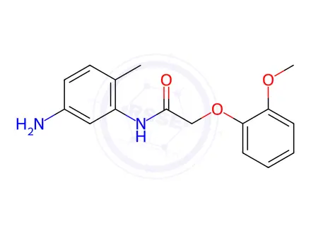 Chemical structure of N-(5-Amino-2-methylphenyl)-2-(2-methoxyphenoxy)-acetamide