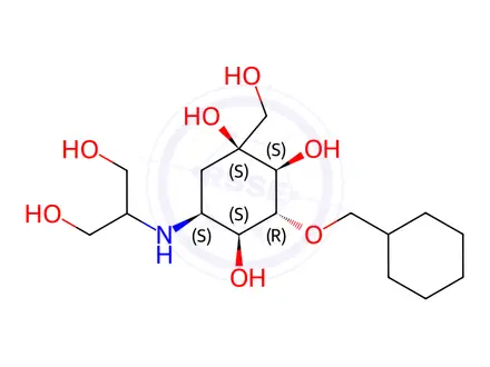 Chemical structure of Voglibose Impurity 54