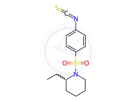 Chemical structure of 2-Ethyl-1-[(4-isothiocyanatophenyl)sulfonyl]piperidine