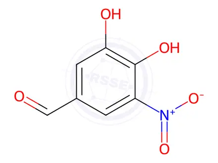 Chemical structure of 3,4-Dihydroxy-5-nitrobenzaldehyde