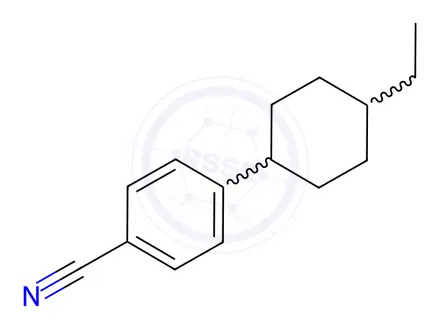 Chemical structure of 4-(trans-4-Ethylcyclohexyl)benzonitrile