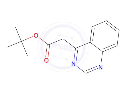 Chemical structure of tert-Butyl Quinazoline-4-acetate
