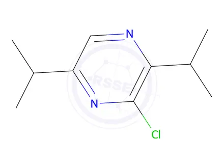 Chemical structure of 3-chloro-2,5-diisopropylpyrazine