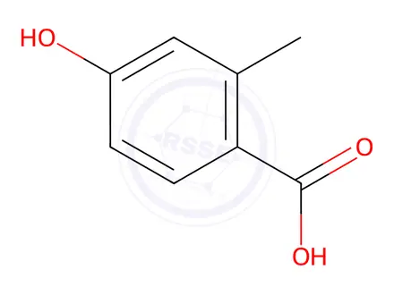 Chemical structure of 4-Hydroxy-2-methylbenzoic acid