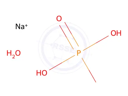 Chemical structure of Sodium phosphate monohydrate