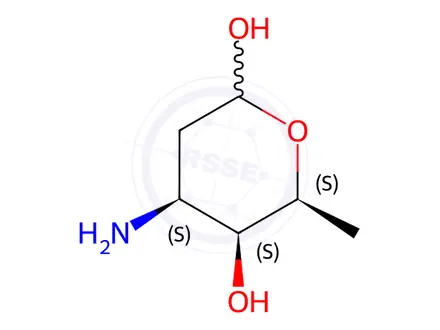 Chemical structure of Daunosamine (pyranose)