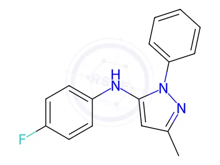 Chemical structure of n-(4-Fluorophenyl)-3-methyl-1-phenyl-1h-pyrazol-5-amine