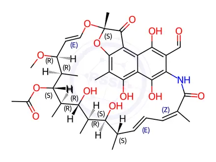 Chemical structure of 3-Formyl Rifampicin SV