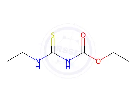 Chemical structure of Carbamic acid, [(ethylamino)thioxomethyl]-, ethyl ester (9CI)
