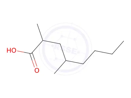 Chemical structure of 2,4-Dimethyloctanoic acid