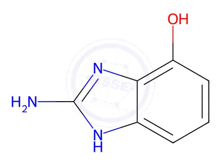 Chemical structure of 2-amino-1H-1,3-benzodiazol-4-ol