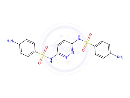 Chemical structure of N,N'-(pyridazine-3,6-diyl)bis(4-aminobenzenesulfonamide)