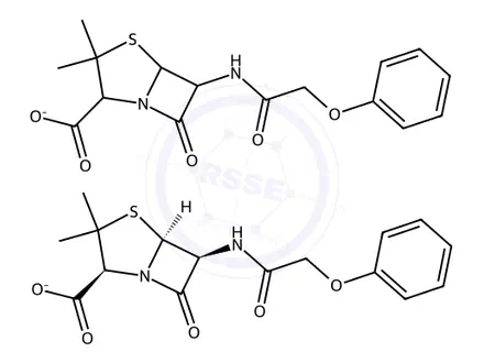 Chemical structure of Benzathine Phenoxymethylpenicillin