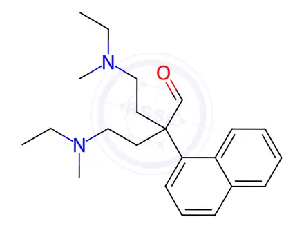 Chemical structure of 1-Naphthaleneacetaldehyde, alpha,alpha-bis(2-(N-ethyl-N-methylamino)et hyl)-