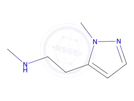 Chemical structure of n-Methyl-2-(1-methyl-1h-pyrazol-5-yl)ethan-1-amine