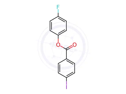 Chemical structure of 4-Fluorophenyl 4-iodobenzoate
