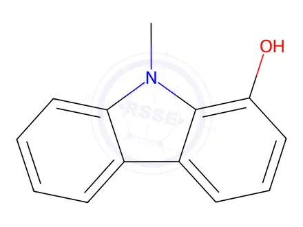 Chemical structure of 9H-Carbazol-1-ol, 9-methyl-