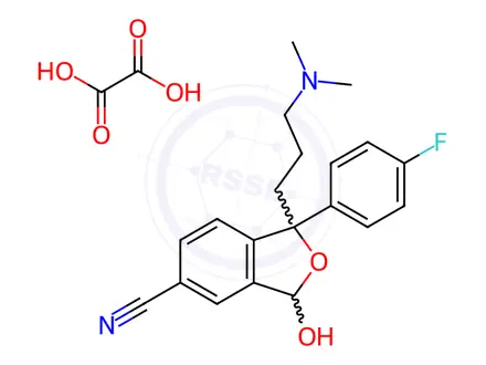 Chemical structure of Citalopram EP Impurity B Oxalate
