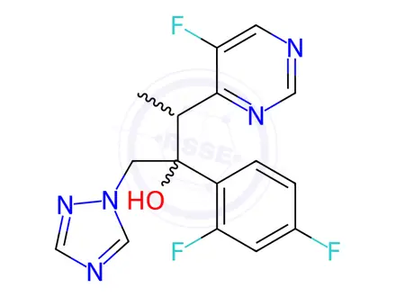 Chemical structure of Voriconazole Impurity A