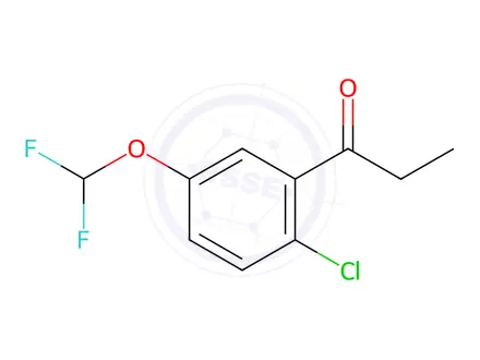 Chemical structure of 1-(2-Chloro-5-(difluoromethoxy)phenyl)propan-1-one