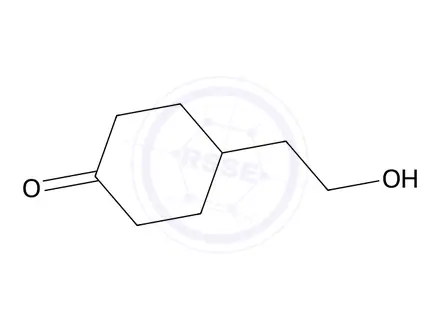 Chemical structure of 4-(2-hydroxyethyl)cyclohexan-1-one