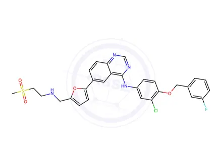Chemical structure of Lapatinib