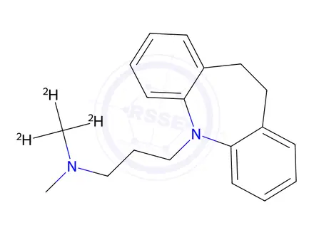 Chemical structure of Imipramine-d3