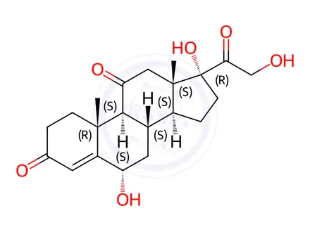 Chemical structure of 6-Alpha-Hydroxy Cortisone