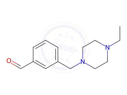 Chemical structure of 3-((4-Ethylpiperazin-1-yl)methyl)benzaldehyde