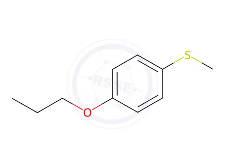 Chemical structure of Benzene, 1-(methylthio)-4-propoxy-