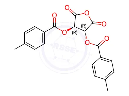 Chemical structure of (3R,4R)-2,5-dioxotetrahydrofuran-3,4-diyl bis(4-methyl