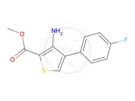 Chemical structure of Methyl 3-Amino-4-(4-fluorophenyl)thiophene-2-carboxylate