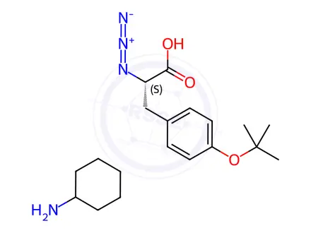 Chemical structure of (S)-2-Azido-3-(4-tert-butoxyphenyl)propionic Acid Cyclohexylammonium Salt