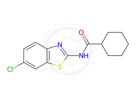 Chemical structure of N-(6-Chlorobenzo[d]thiazol-2-yl)cyclohexanecarboxamide