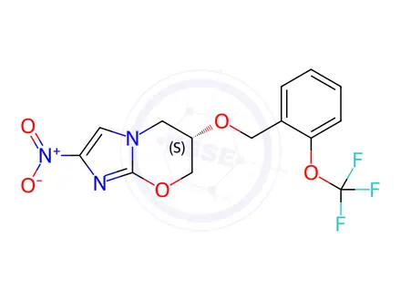 Chemical structure of Pretomanid Ortho Isomer Impurity