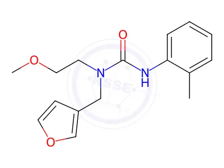 Chemical structure of 1-(Furan-3-ylmethyl)-1-(2-methoxyethyl)-3-(o-tolyl)urea
