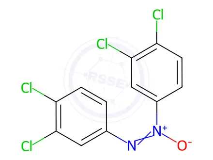 Chemical structure of 3,3',4,4'-Tetrachloroazoxybenzene
